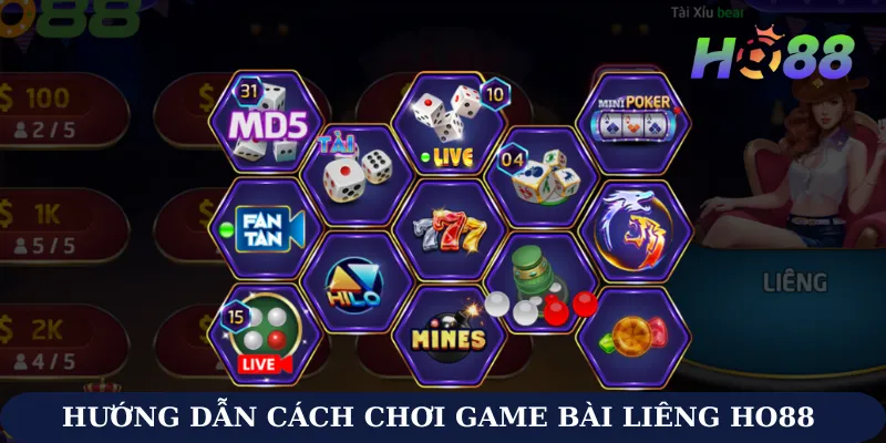 cách chơi game bài Liêng Ho88 