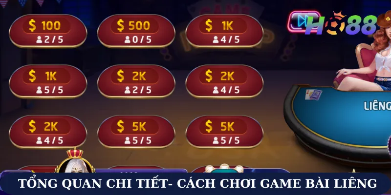 Cách chơi game bài Liêng Ho88 